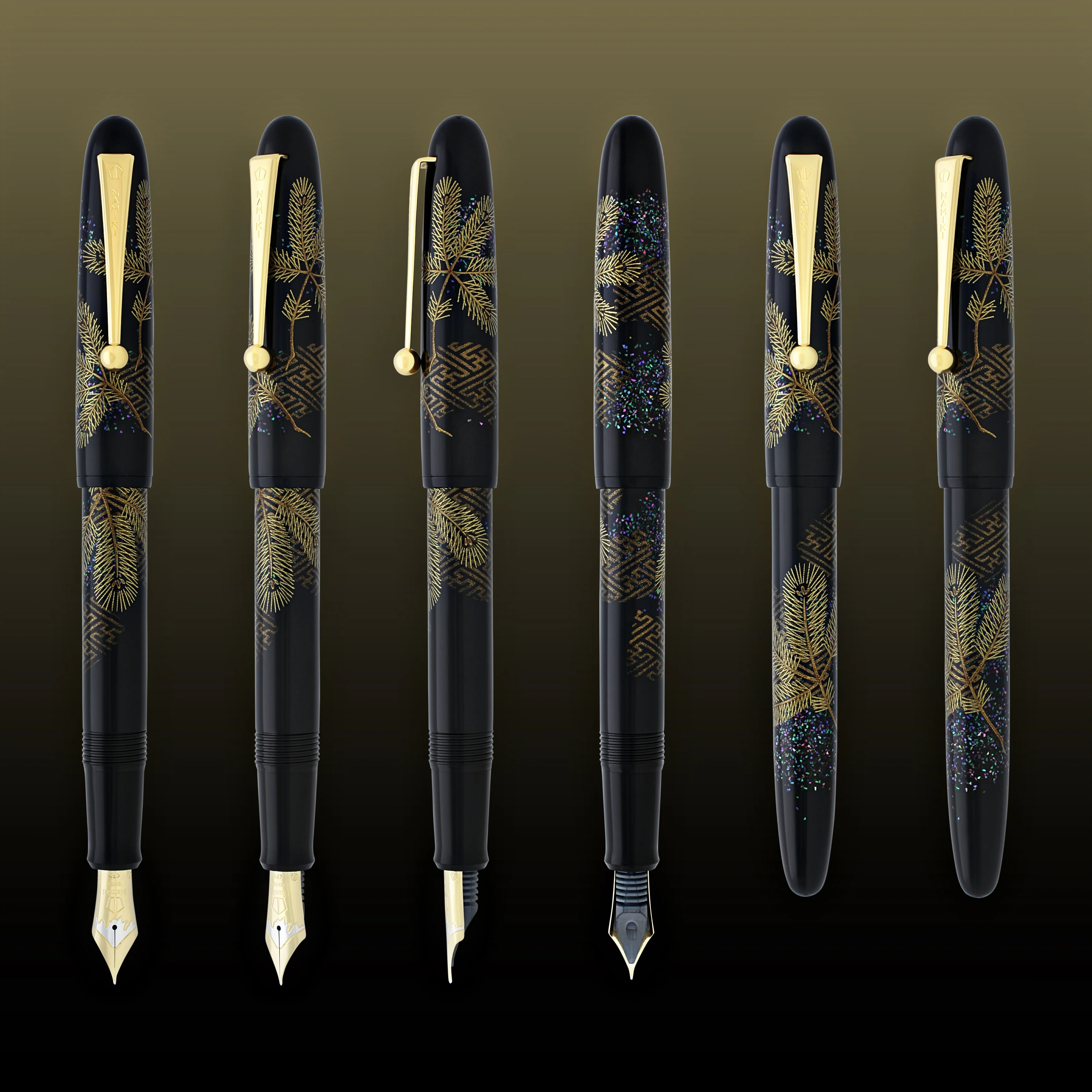 5434-namiki-yukari-fountain-pen-in-pine-needle-18k-gold-5.webp Namiki Yukari Fountain Pen in Pine Needle - 18K Gold