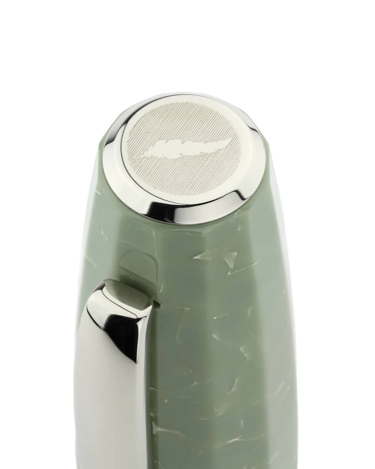 Scribo Feel Fountain Pen in Verde Antico with Platinum Trim