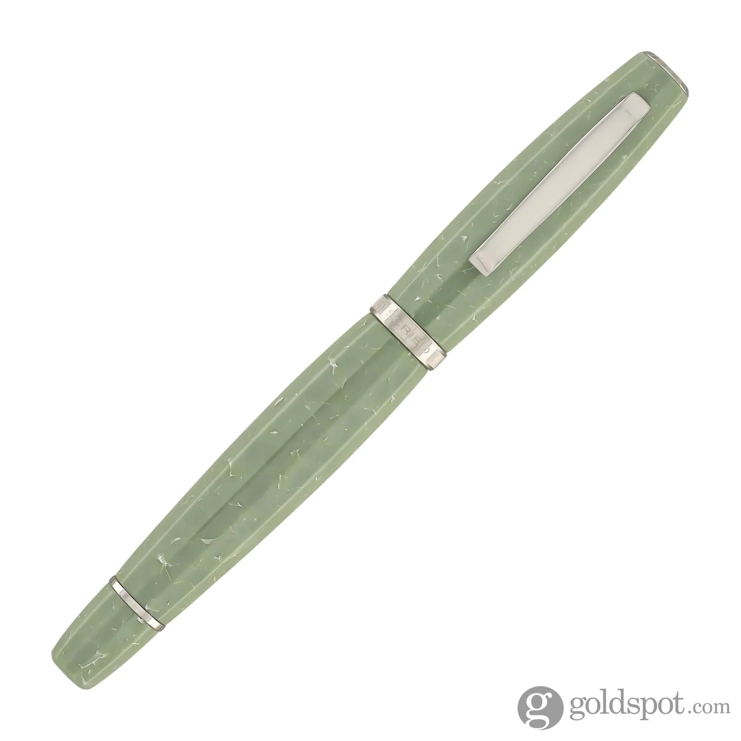 Scribo Feel Fountain Pen in Verde Antico with Platinum Trim