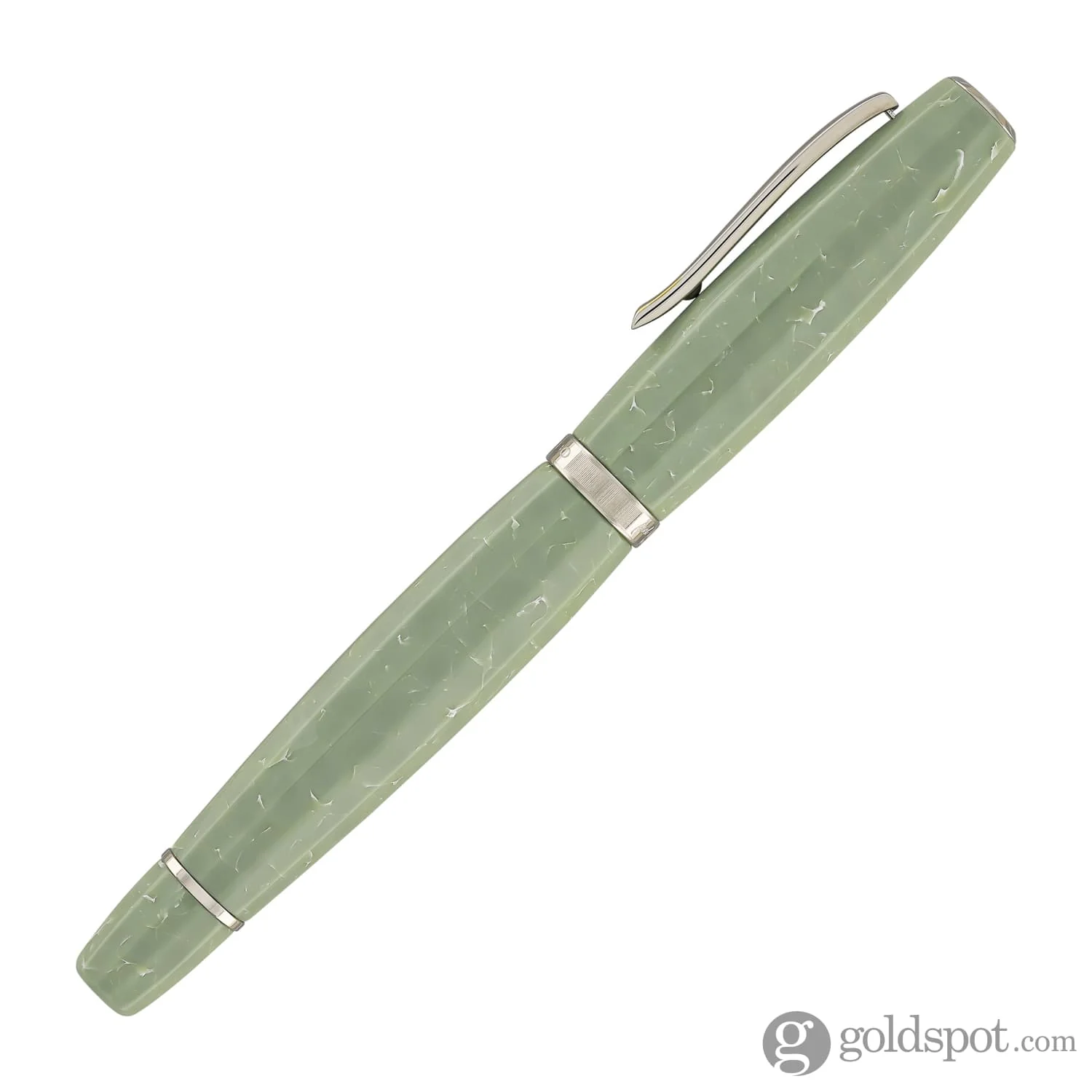 Scribo Feel Fountain Pen in Verde Antico with Platinum Trim