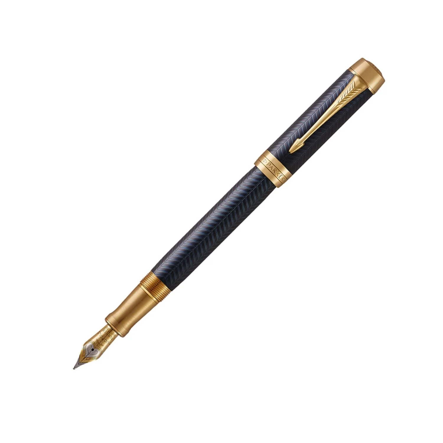 5472-parker-duofold-centennial-prestige-fountain-pen-in-blue-chevron-18k-gold-medium-point-1.webp Parker Duofold Centennial Prestige Fountain Pen in Blue Chevron - 18K Gold Medium Point