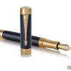 5472-parker-duofold-centennial-prestige-fountain-pen-in-blue-chevron-18k-gold-medium-point-3.webp Parker Duofold Centennial Prestige Fountain Pen in Blue Chevron - 18K Gold Medium Point