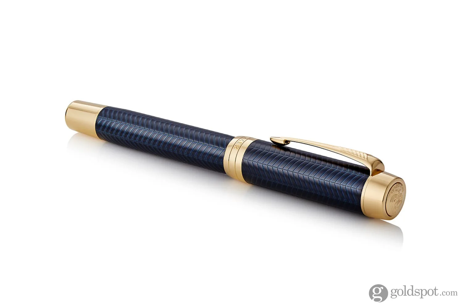5472-parker-duofold-centennial-prestige-fountain-pen-in-blue-chevron-18k-gold-medium-point-4.webp Parker Duofold Centennial Prestige Fountain Pen in Blue Chevron - 18K Gold Medium Point