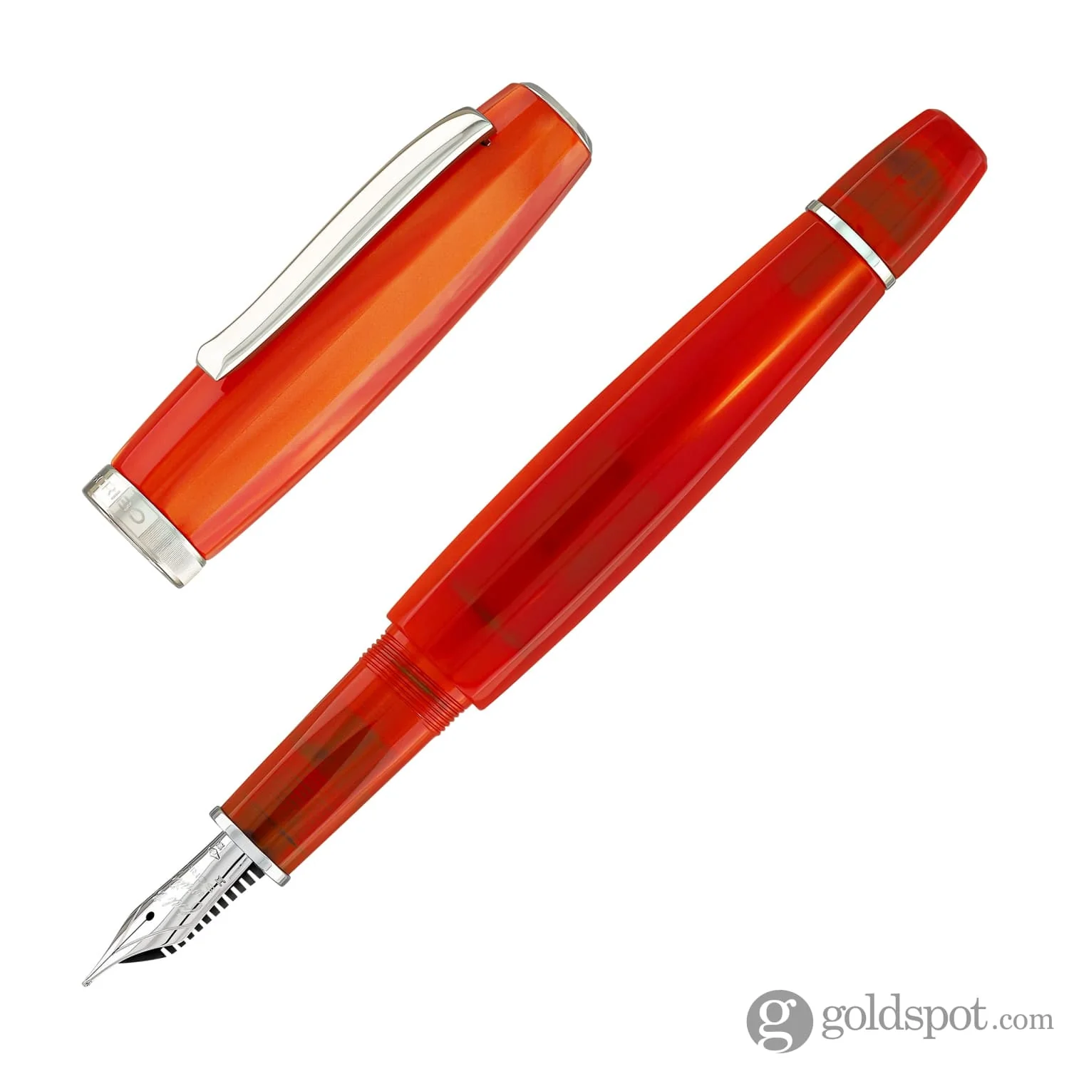 5473-scribo-feel-fountain-pen-in-arancia-with-platinum-trim-2.webp Scribo Feel Fountain Pen in Arancia with Platinum Trim