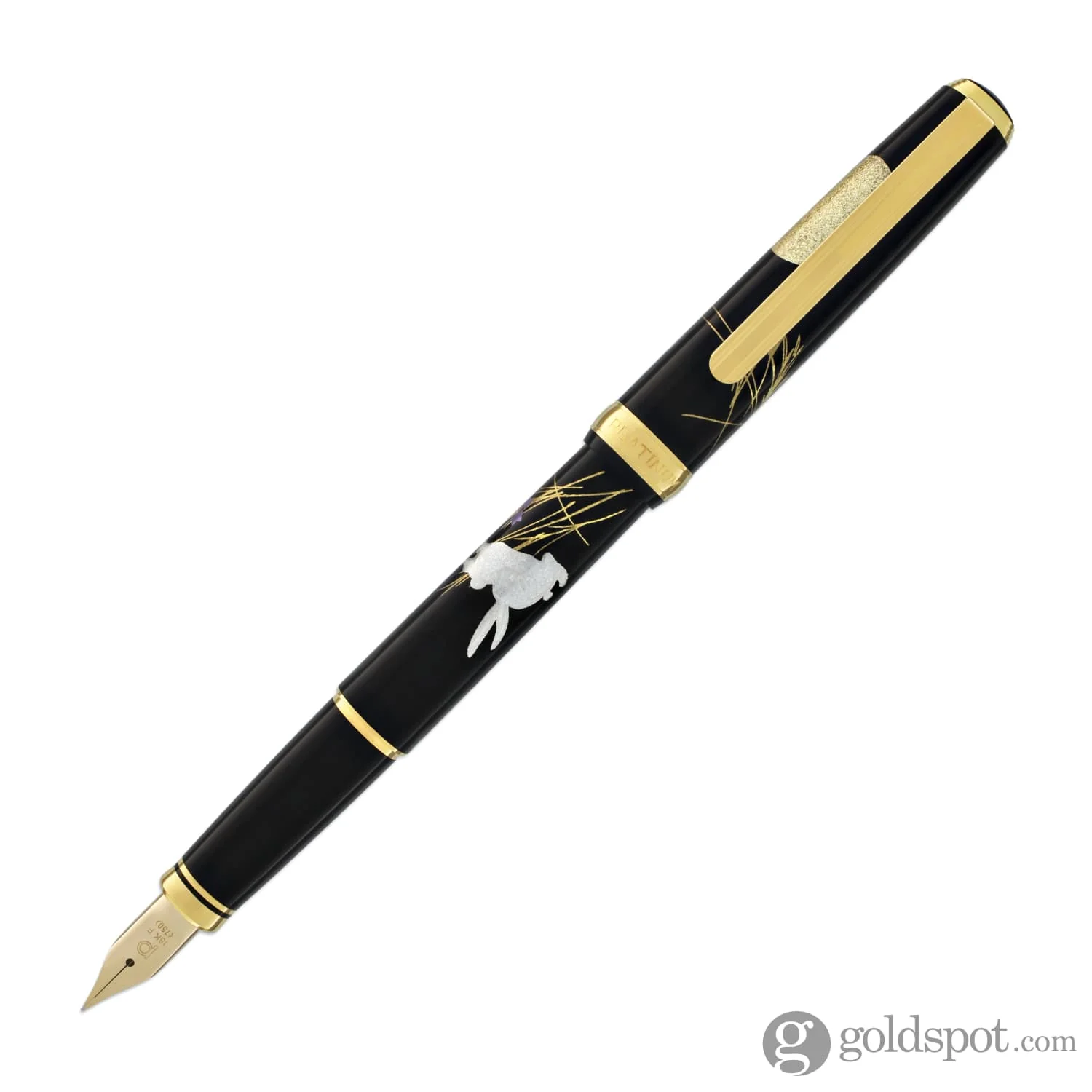 5486-platinum-classic-maki-e-fountain-pen-in-moon-and-rabbit-design-18k-gold-12.webp Platinum Classic Maki-e Fountain Pen in Moon and Rabbit Design - 18K Gold