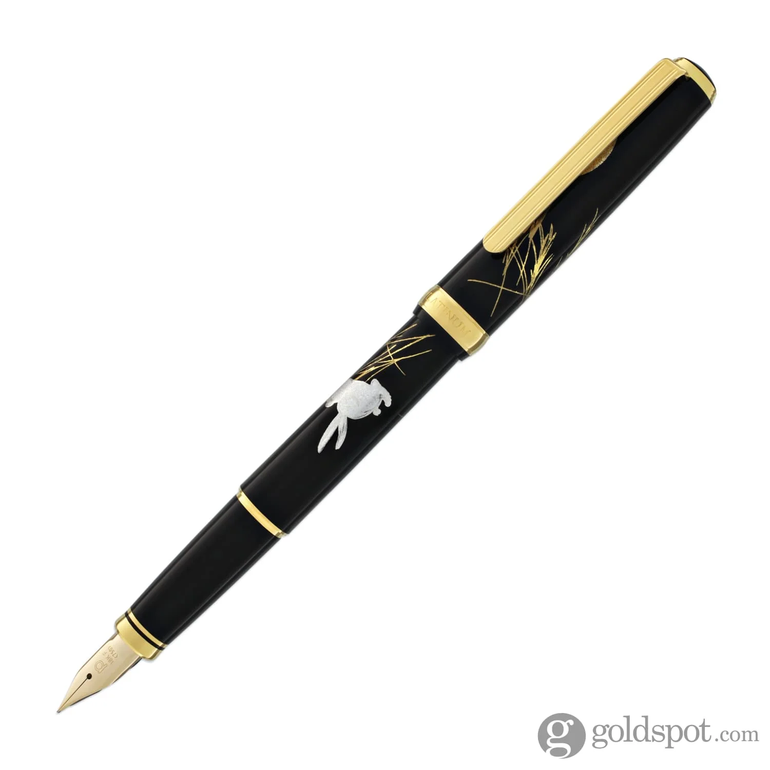 5486-platinum-classic-maki-e-fountain-pen-in-moon-and-rabbit-design-18k-gold-2.webp Platinum Classic Maki-e Fountain Pen in Moon and Rabbit Design - 18K Gold