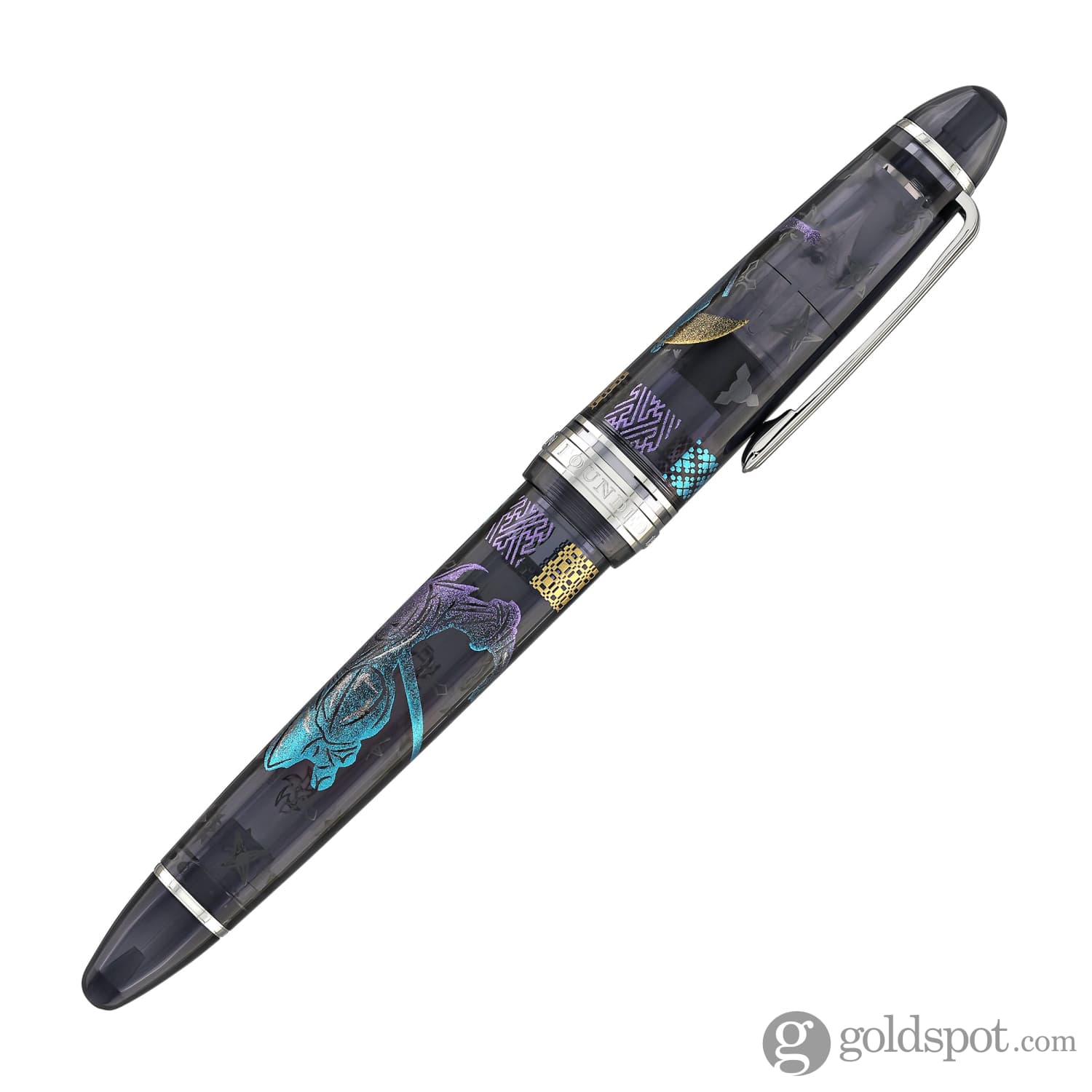 5489-sailor-1911-large-ninja-fountain-pen-in-tsuki-with-silver-trim-21kt-gold-nib-6.jpg Sailor 1911 Large Ninja Fountain Pen in Tsuki with Silver Trim - 21kt Gold Nib