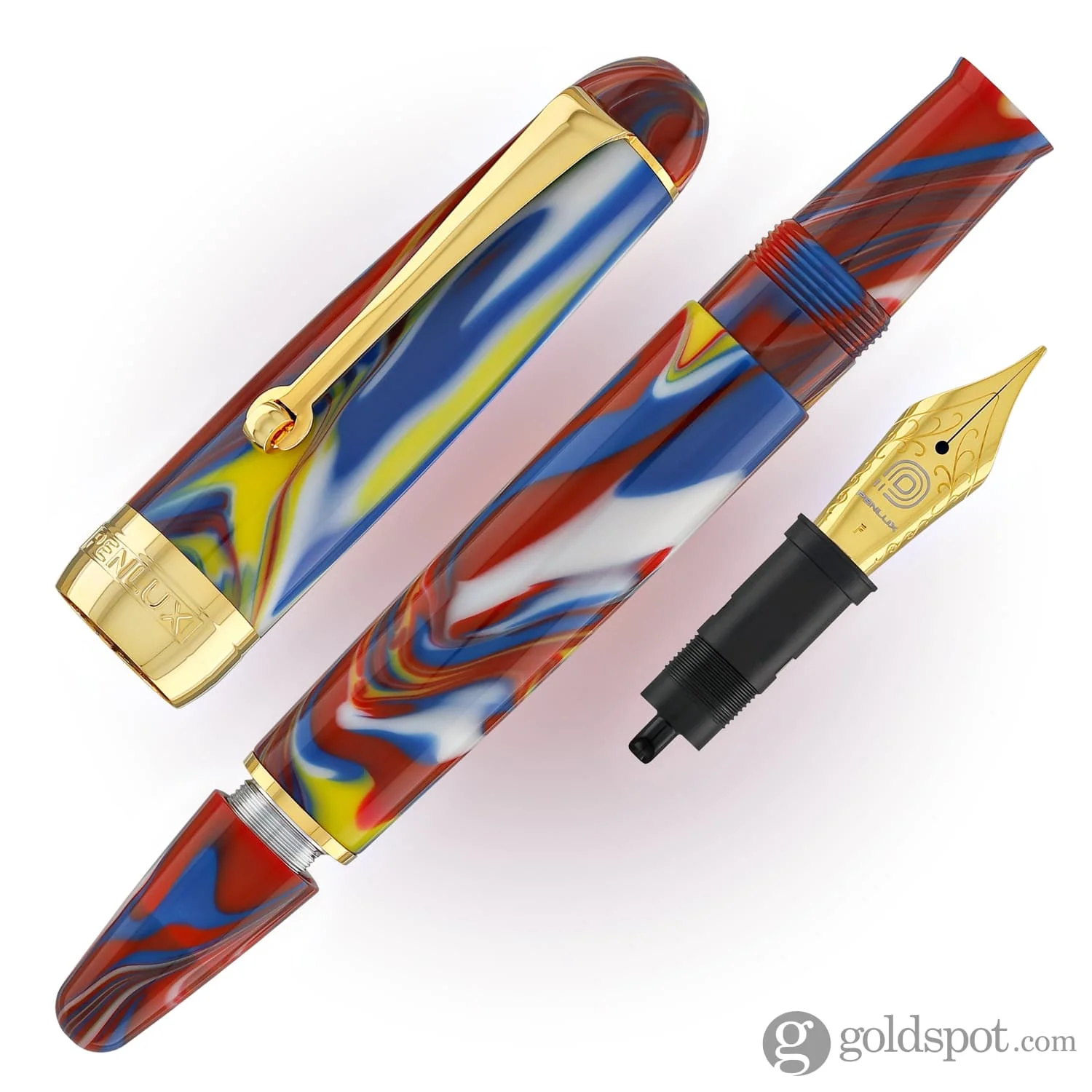 5499-penlux-masterpiece-delgado-fountain-pen-in-macaw-7.webp Penlux Masterpiece Delgado Fountain Pen in Macaw