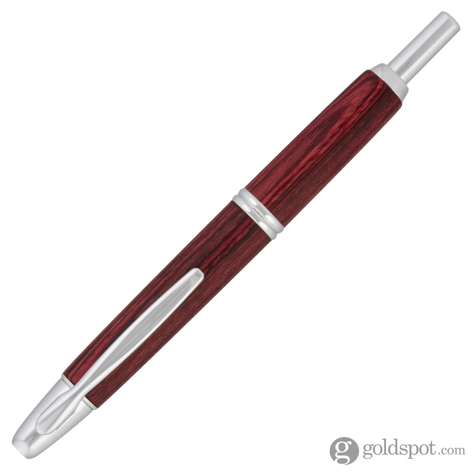 Pilot Vanishing Point Fountain Pen in Birchwood Red - 18K Gold