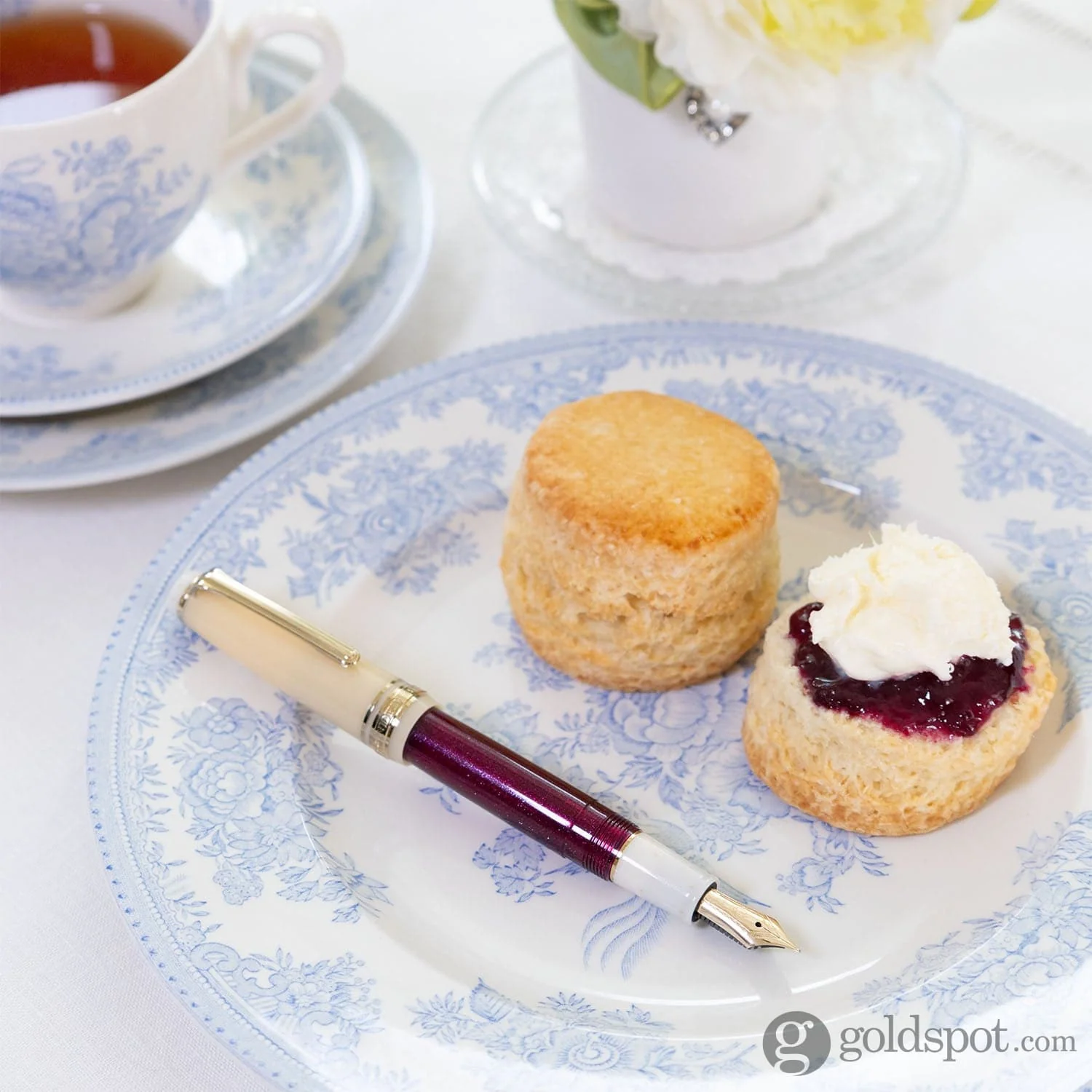 Sailor Pro Gear Slim "Teatime Around the World" #4 Series Fountain Pen in Scone