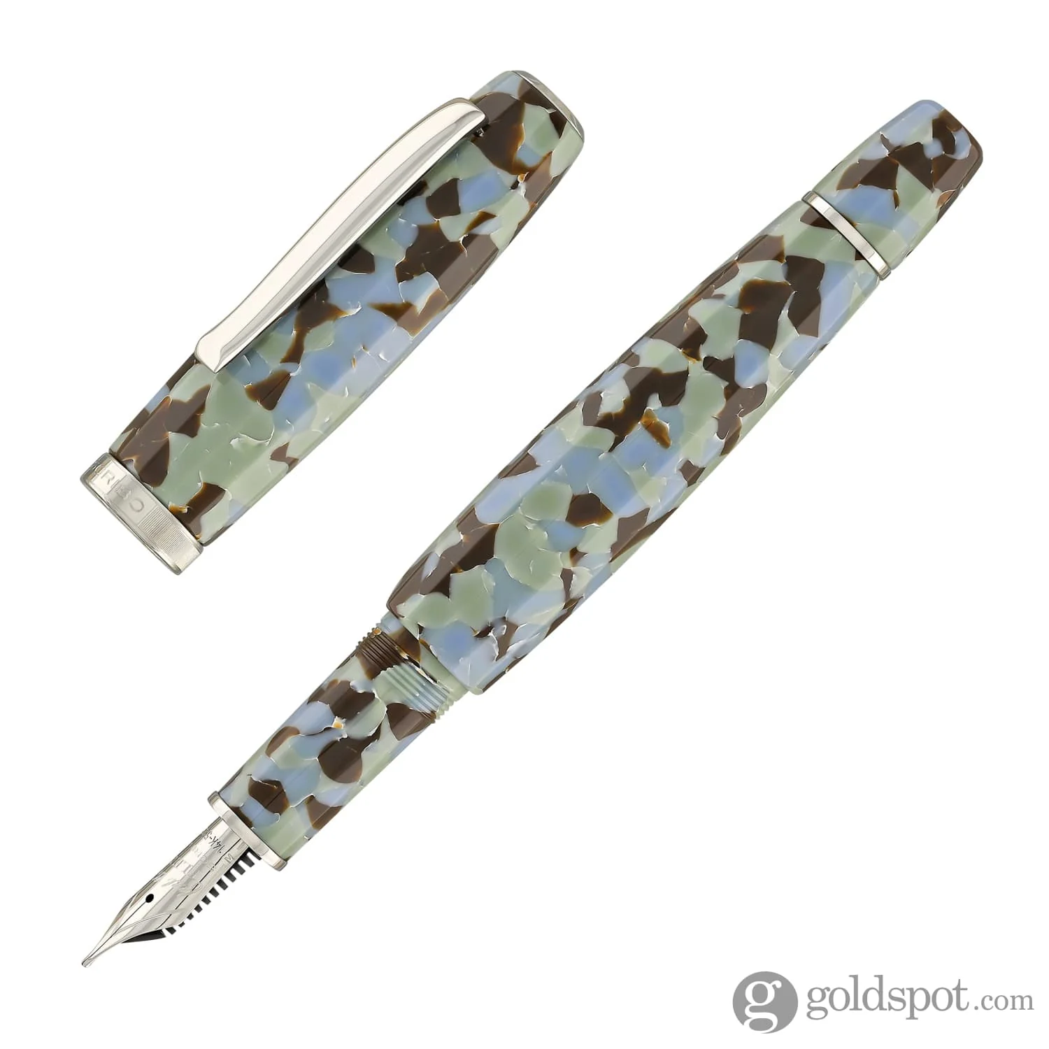 Scribo Feel Fountain Pen in Graniglia with Platinum Trim
