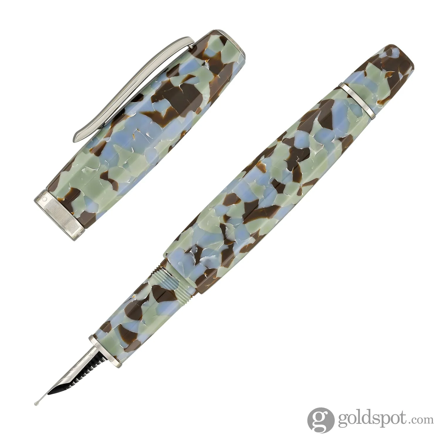 Scribo Feel Fountain Pen in Graniglia with Platinum Trim