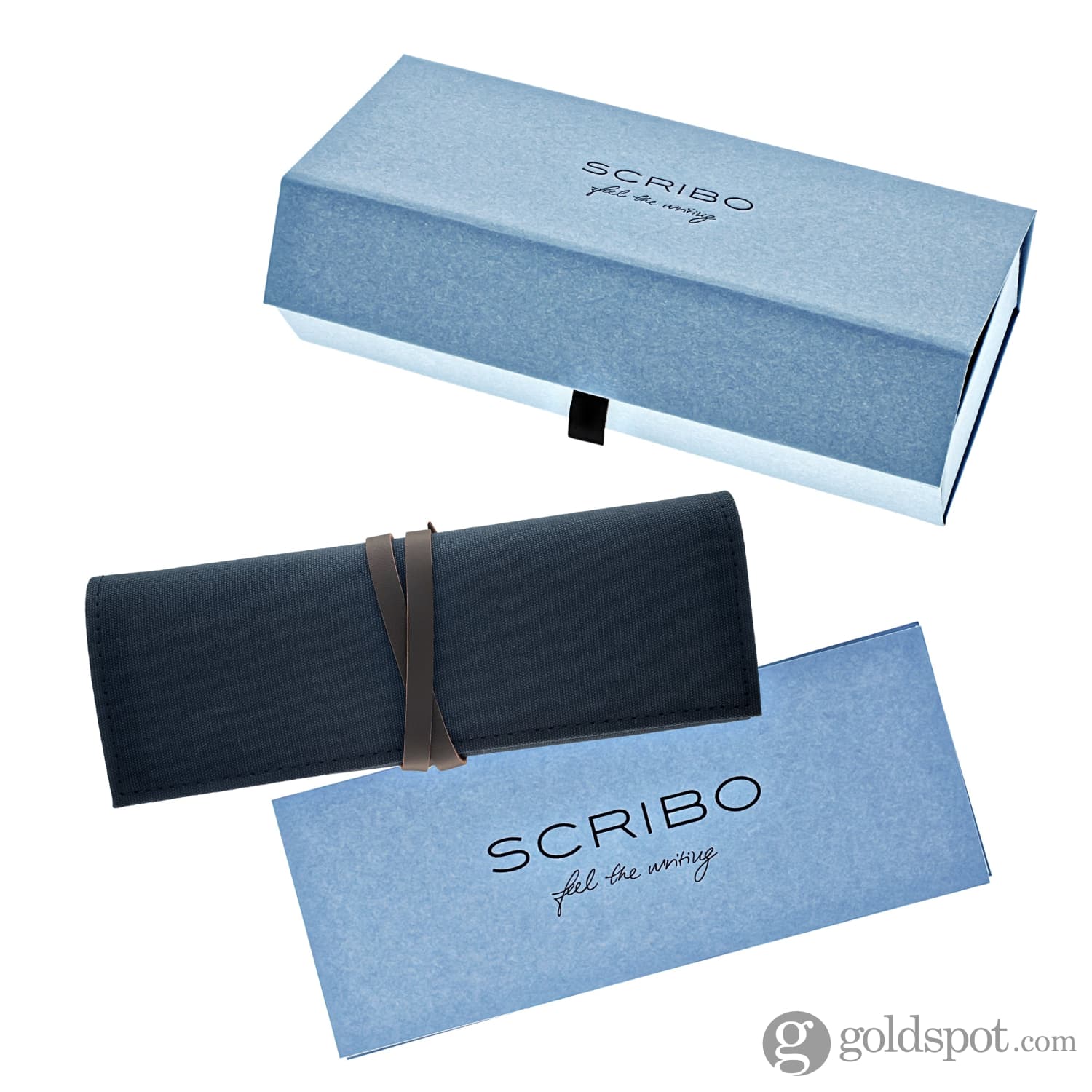 Scribo Feel Fountain Pen in Graniglia with Platinum Trim