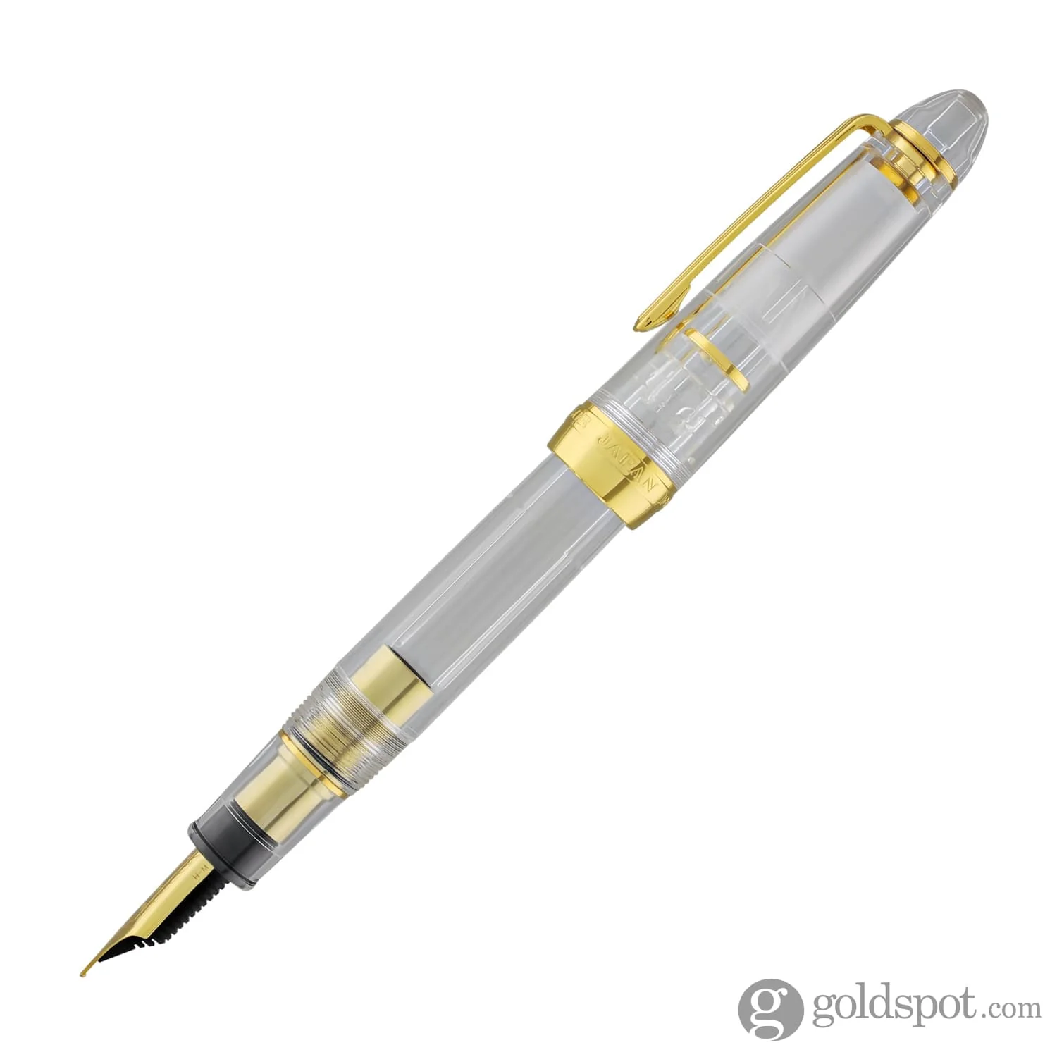 Sailor 1911 Large Fountain Pen in Transparent with Gold Trim - 21K Gold