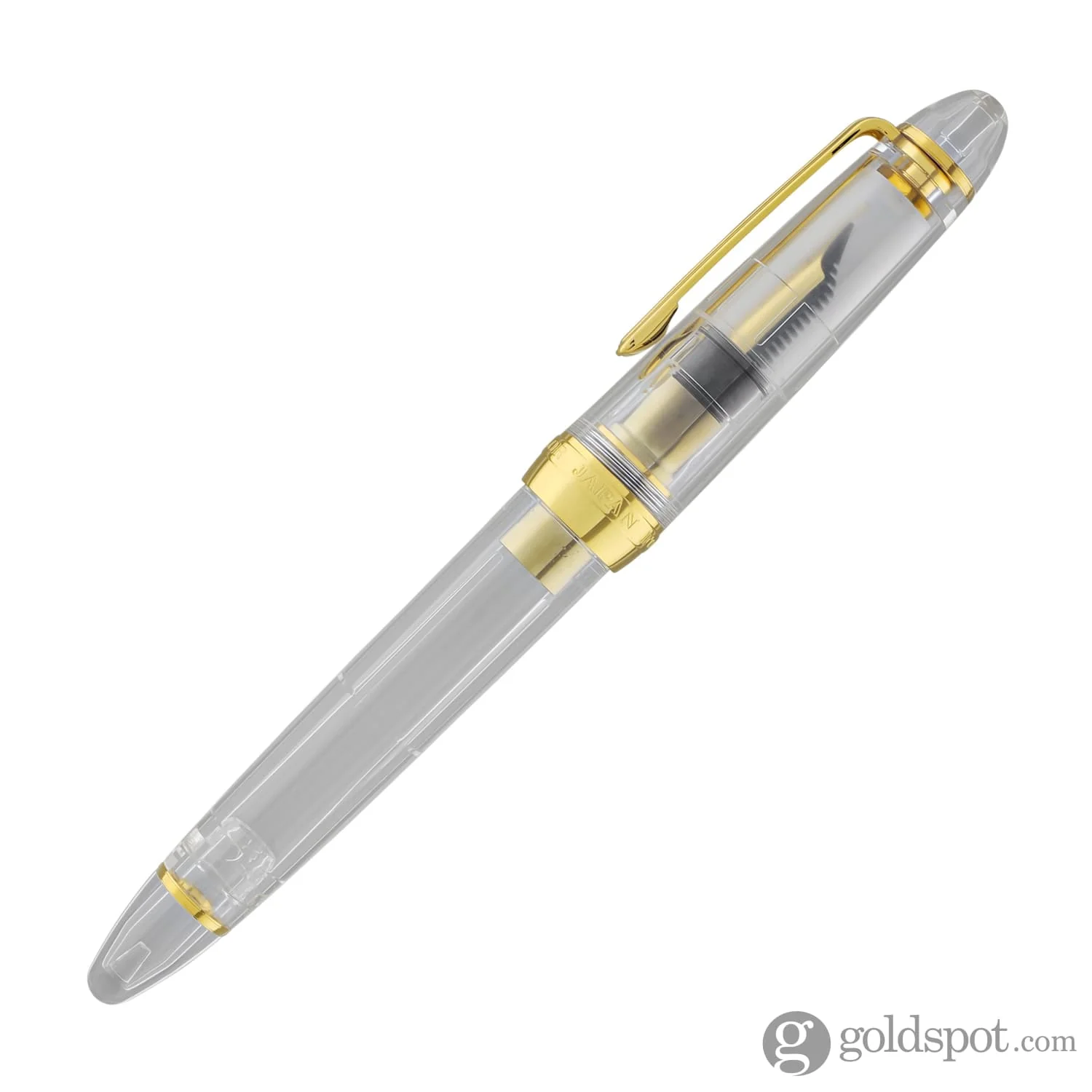 Sailor 1911 Large Fountain Pen in Transparent with Gold Trim - 21K Gold