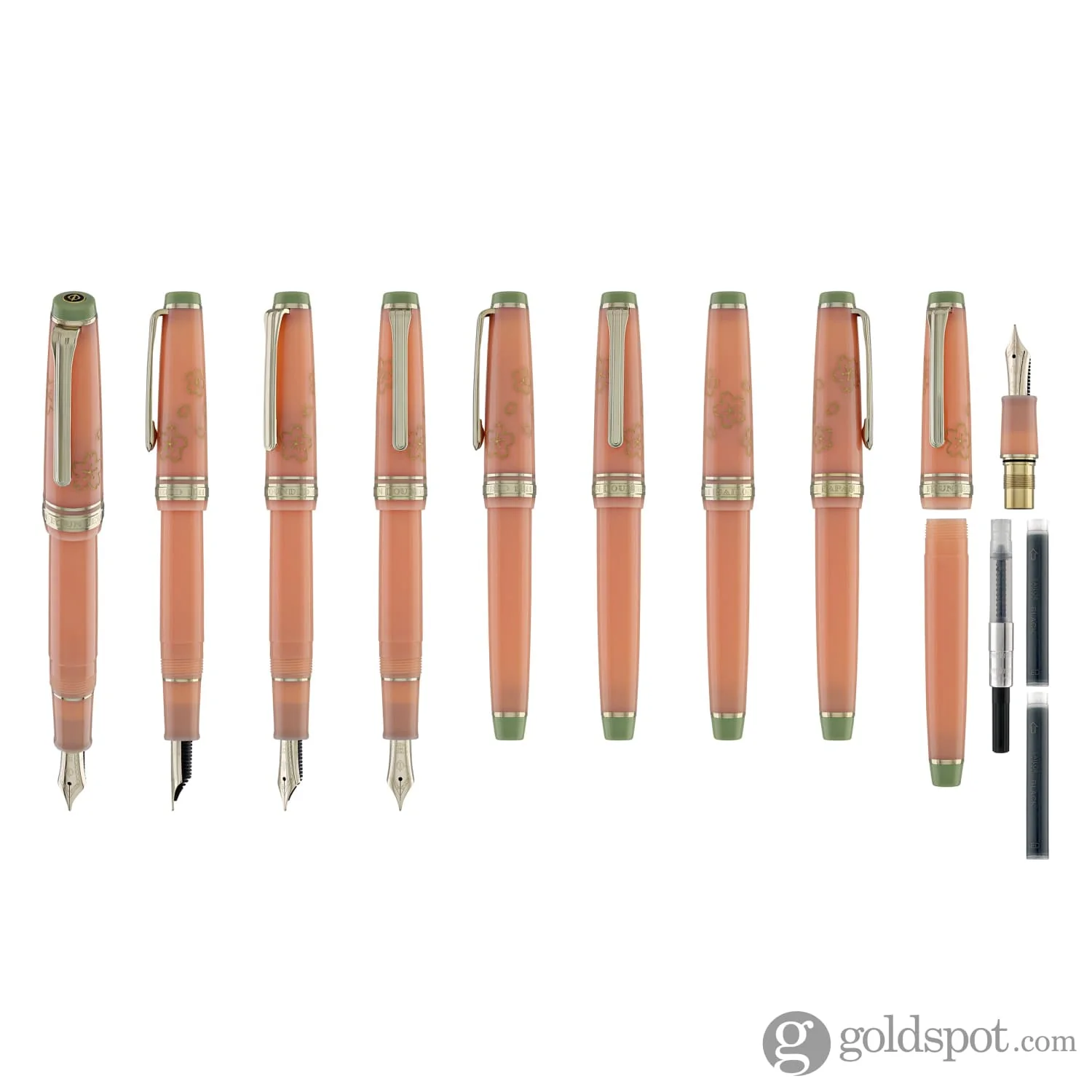 Sailor Pro Gear Slim Japanese Scenery Series Fountain Pen in Hana-ikada - 14kt Gold