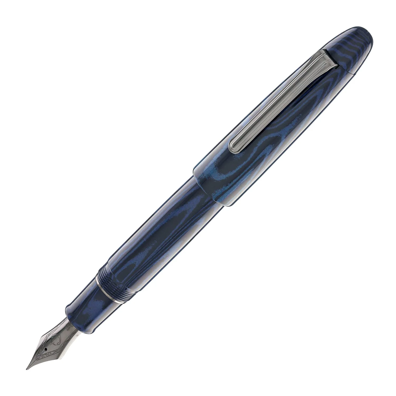 5568-sailor-king-of-pens-fountain-pen-in-ebonite-blue-phoenix-21kt-gold-nib-1.webp Sailor King of Pens Fountain Pen in Ebonite Blue Phoenix - 21kt Gold Nib