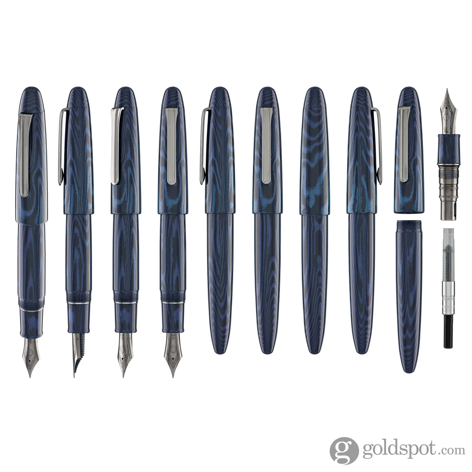 5568-sailor-king-of-pens-fountain-pen-in-ebonite-blue-phoenix-21kt-gold-nib-10.webp Sailor King of Pens Fountain Pen in Ebonite Blue Phoenix - 21kt Gold Nib