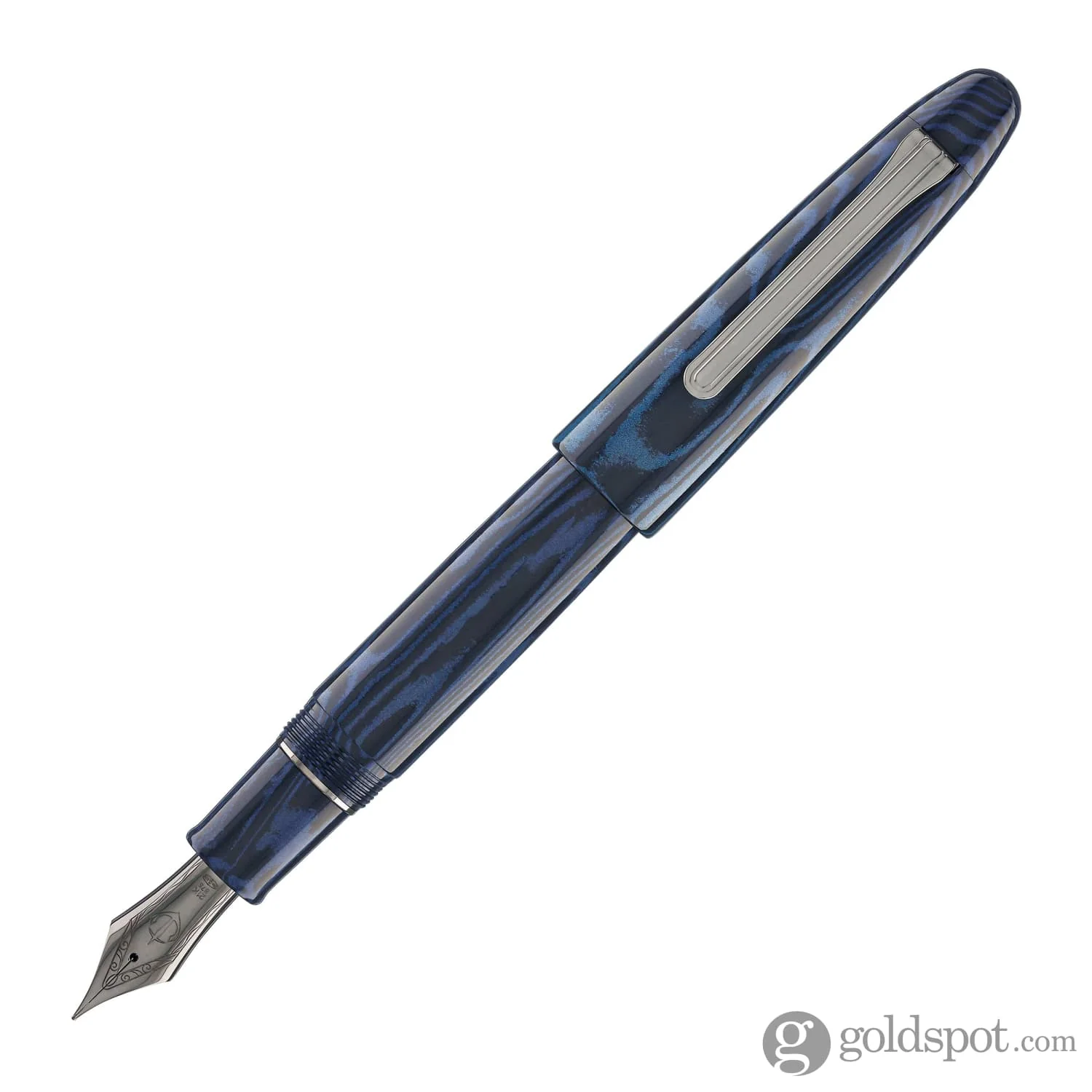 5568-sailor-king-of-pens-fountain-pen-in-ebonite-blue-phoenix-21kt-gold-nib-3.webp Sailor King of Pens Fountain Pen in Ebonite Blue Phoenix - 21kt Gold Nib