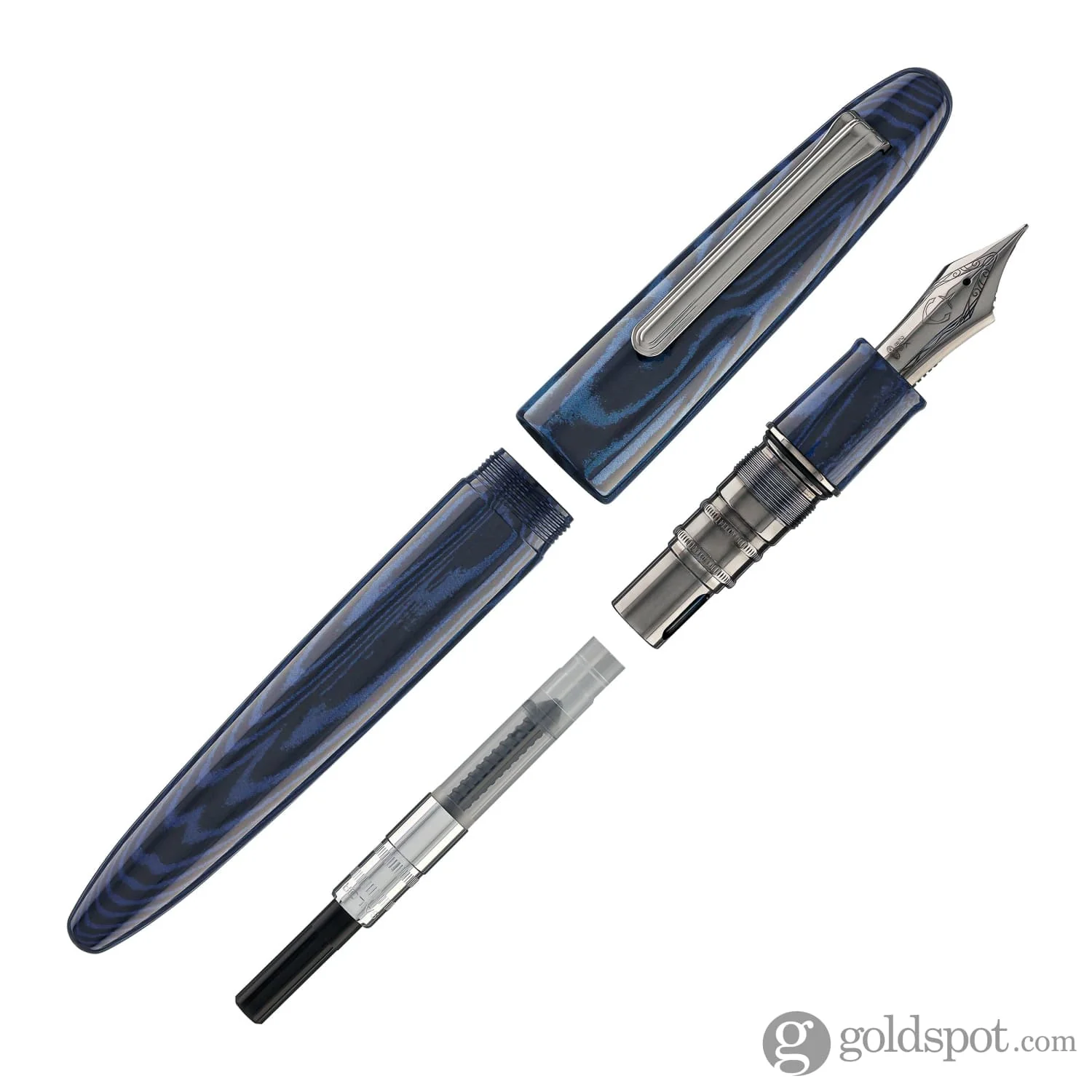 5568-sailor-king-of-pens-fountain-pen-in-ebonite-blue-phoenix-21kt-gold-nib-8.webp Sailor King of Pens Fountain Pen in Ebonite Blue Phoenix - 21kt Gold Nib