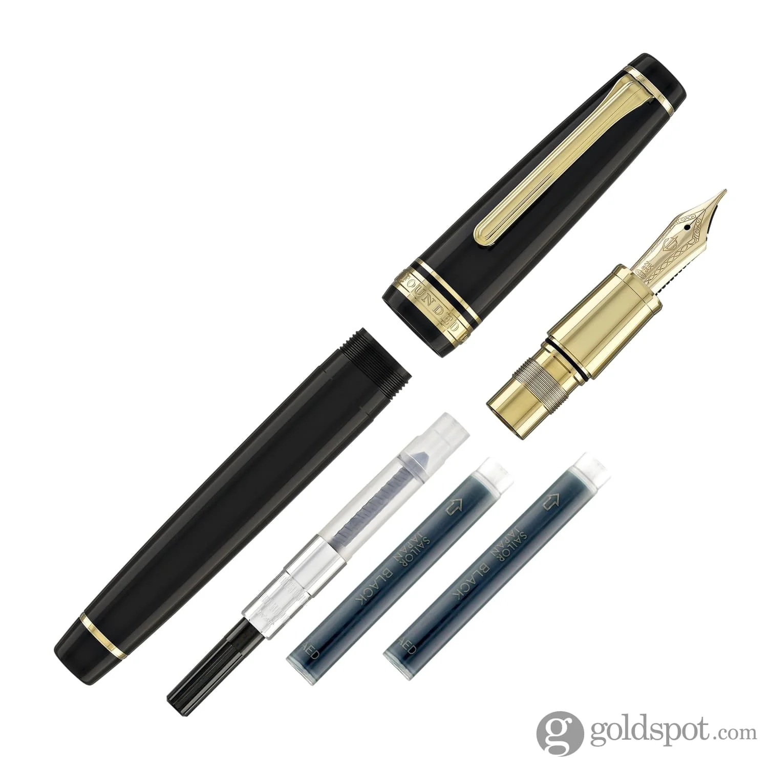Sailor Pro Gear Regular Fountain Pen in Roppongi Gold - 21kt Gold
