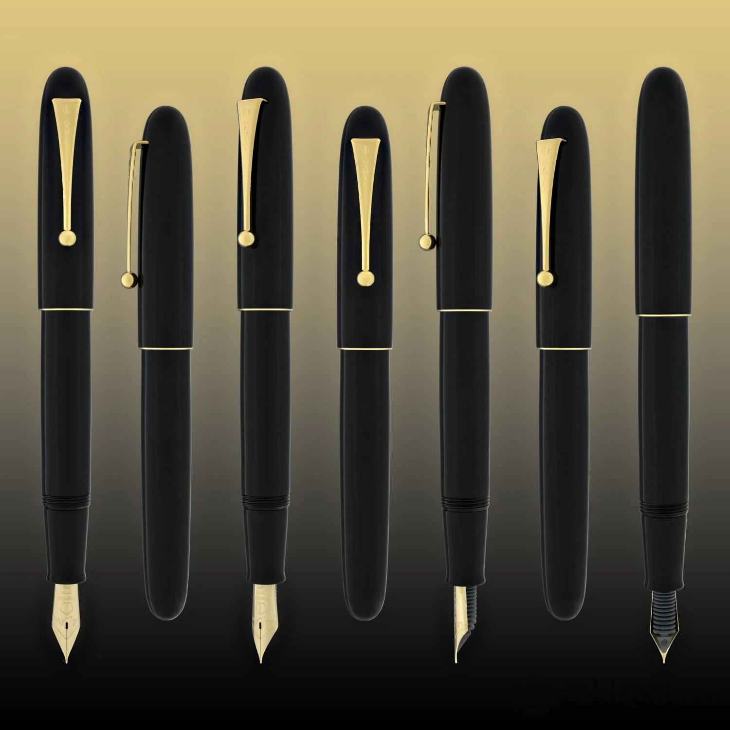 Namiki Yukari Royale Fountain Pen in Black Urushi - 18K Gold