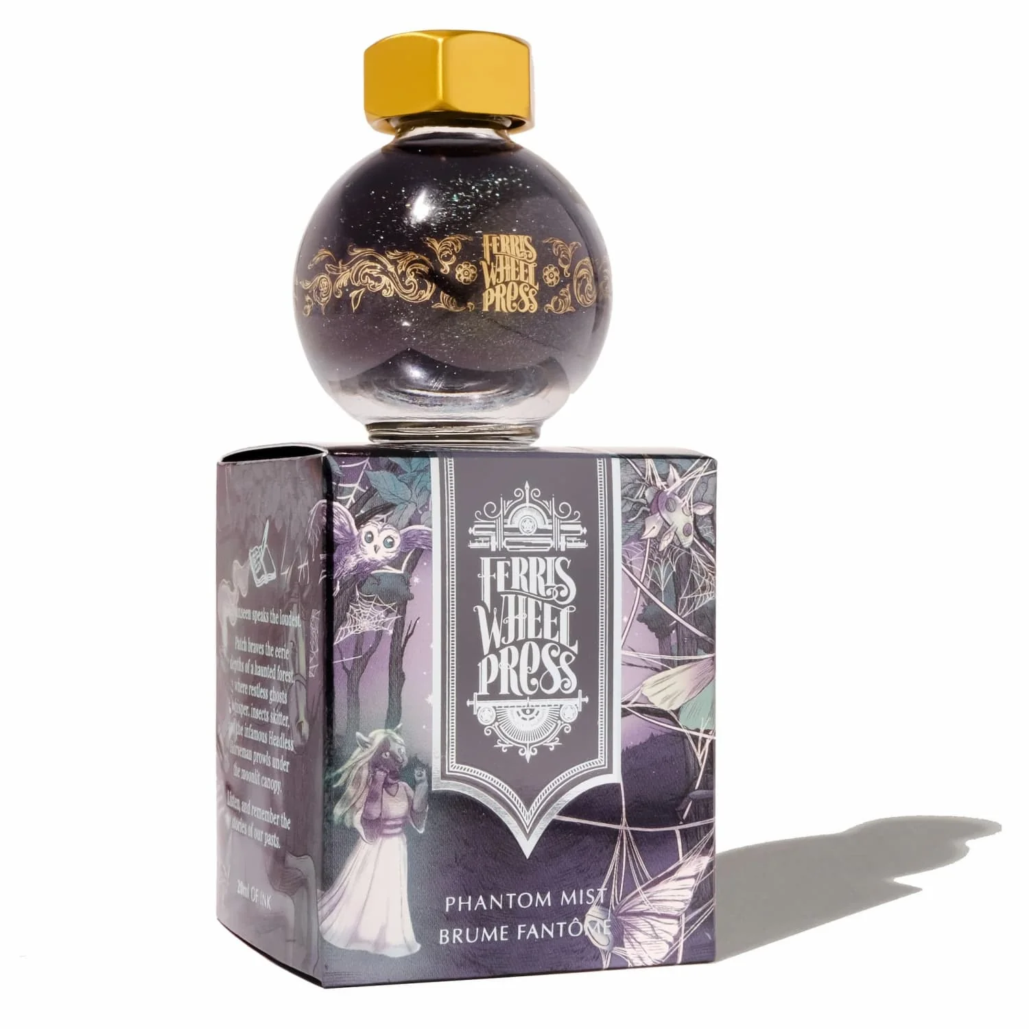 561-ferris-wheel-press-shimmer-bottled-ink-in-phantom-mist-20-ml-1.webp Ferris Wheel Press Shimmer Bottled Ink in Phantom Mist - 20 mL