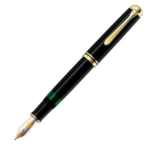 5634-pelikan-souveran-m1000-fountain-pen-in-black-18k-gold-extra-fine-point-1.webp Pelikan Souveran M1000 Fountain Pen in Black - 18K Gold Extra Fine Point