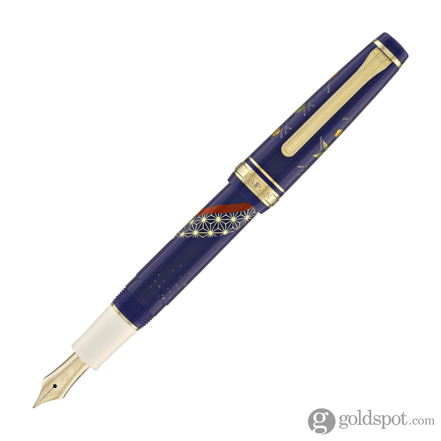 Sailor Professional Gear Slim 'Kimono' Fountain Pen in Longevity with Gold IP - 14K Gold