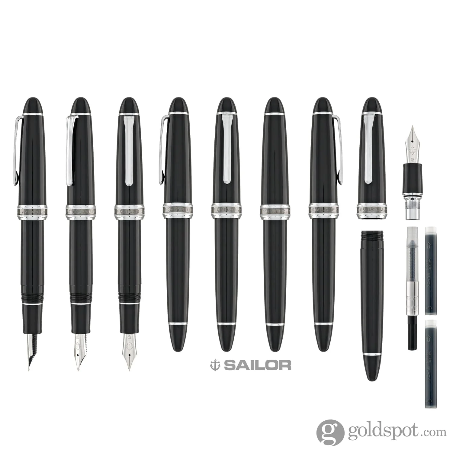 5639-sailor-bespoke-1911-large-naginata-togi-fountain-pen-specialty-nib-with-silver-trim-8.webp Sailor Bespoke 1911 Large Naginata Togi Fountain Pen Specialty Nib with Silver Trim