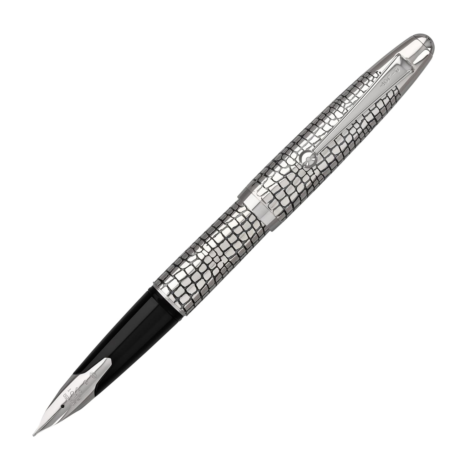 5643-pilot-namiki-sterling-collection-fountain-pen-in-silvern-ishidatami-18k-gold-1.jpg Pilot Namiki Sterling Collection Fountain Pen in Silvern Ishidatami - 18K Gold