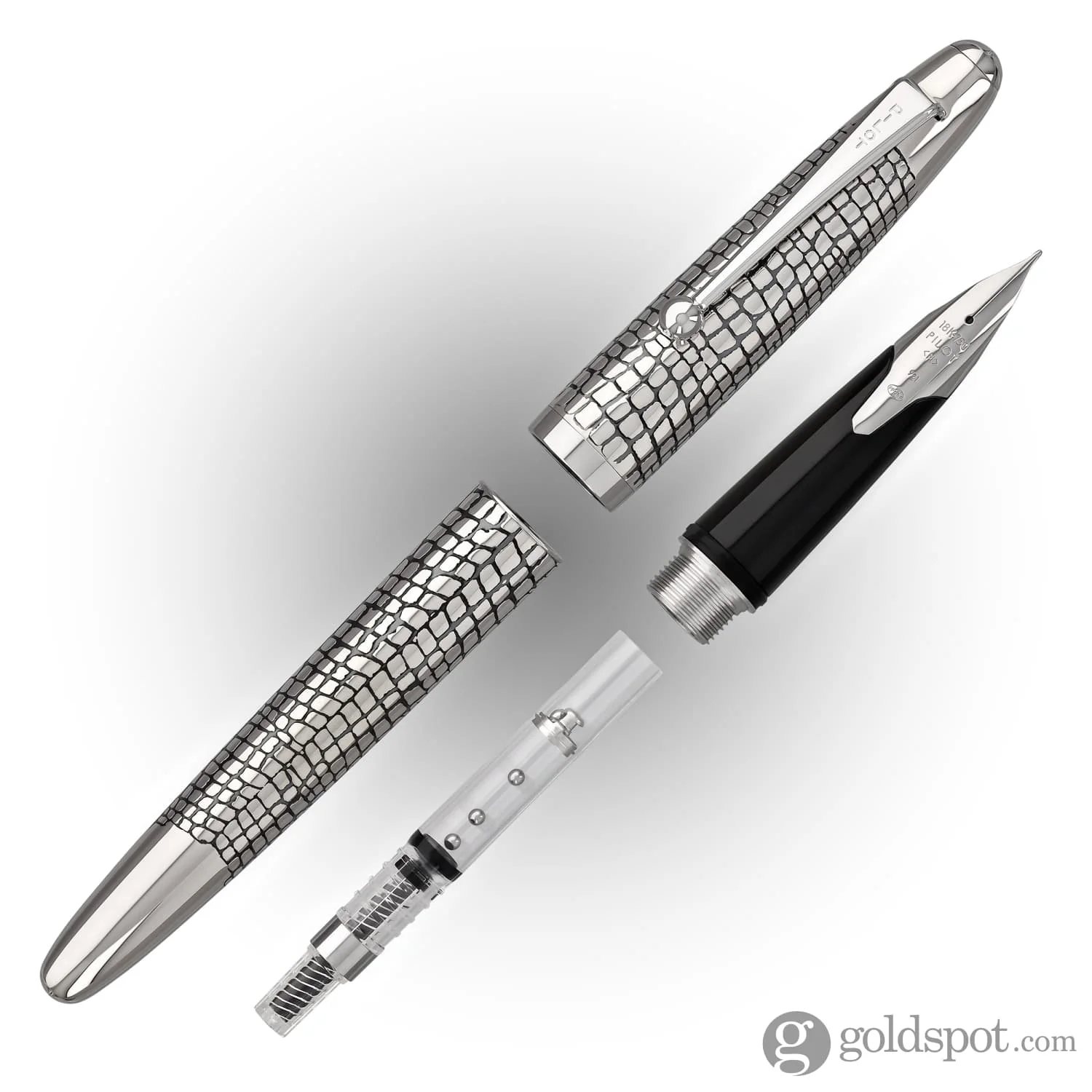 5643-pilot-namiki-sterling-collection-fountain-pen-in-silvern-ishidatami-18k-gold-7.webp Pilot Namiki Sterling Collection Fountain Pen in Silvern Ishidatami - 18K Gold