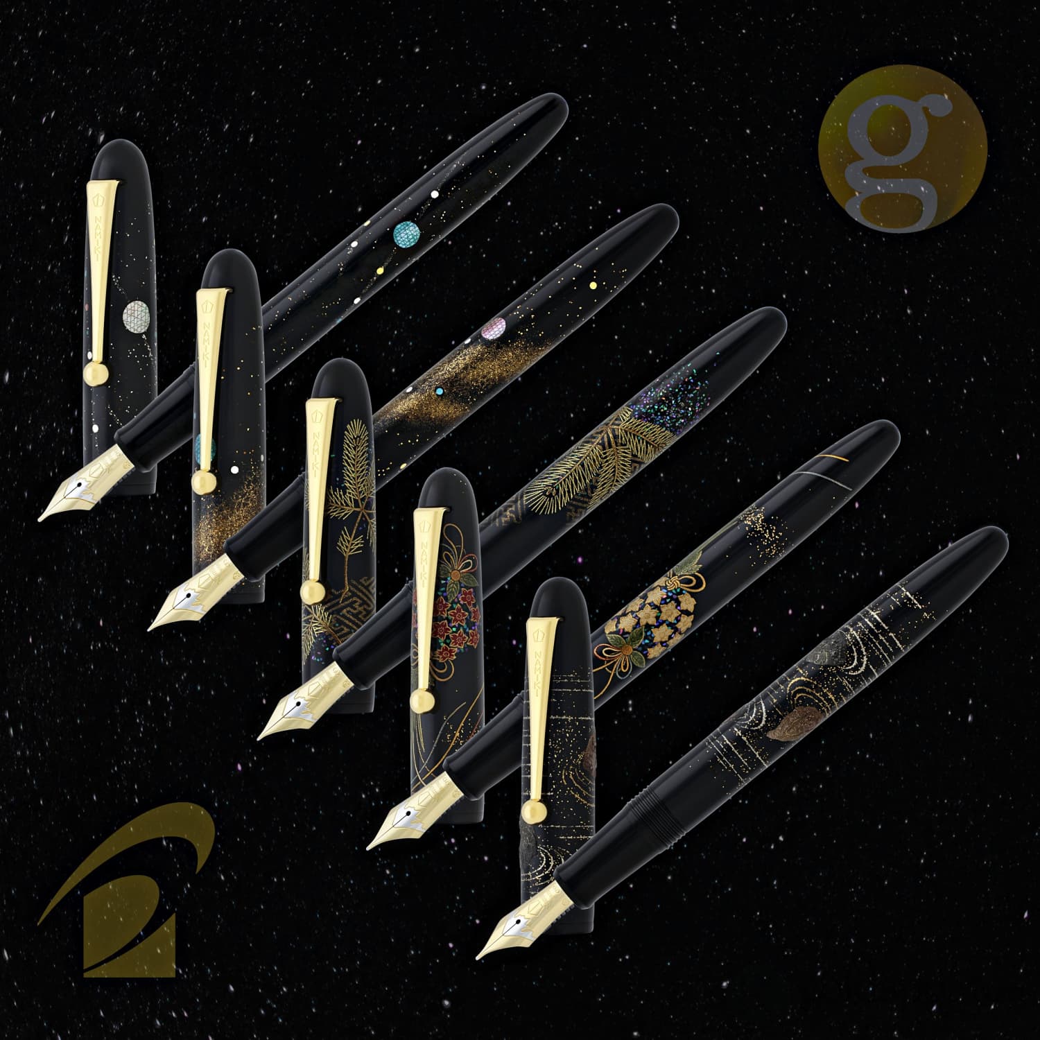 5646-namiki-yukari-fountain-pen-in-milky-way-raden-18k-gold-2.jpg Namiki Yukari Fountain Pen in Milky Way Raden - 18K Gold