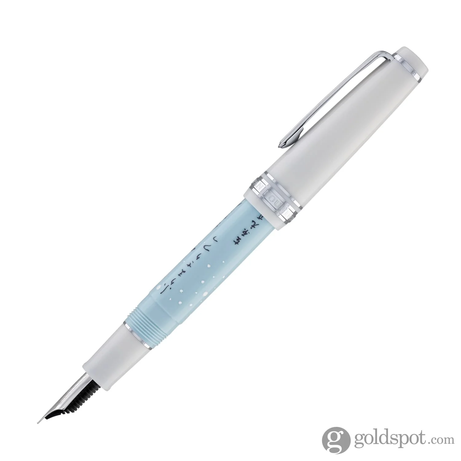 5676-sailor-professional-gear-slim-seasonal-waka-poetry-fountain-pen-in-winter-14k-gold-with-rhodium-plating-5.webp Sailor Professional Gear Slim Seasonal Waka Poetry Fountain Pen in Winter - 14K Gold with Rhodium Plating