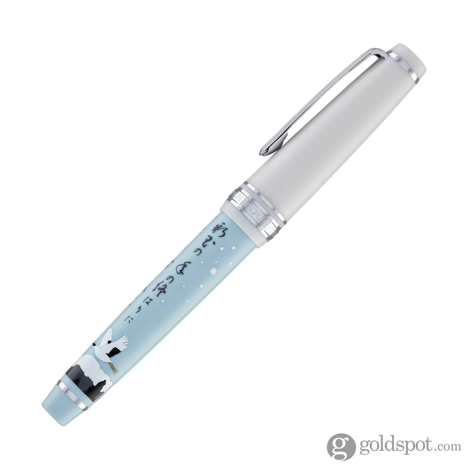 5676-sailor-professional-gear-slim-seasonal-waka-poetry-fountain-pen-in-winter-14k-gold-with-rhodium-plating-6.webp Sailor Professional Gear Slim Seasonal Waka Poetry Fountain Pen in Winter - 14K Gold with Rhodium Plating