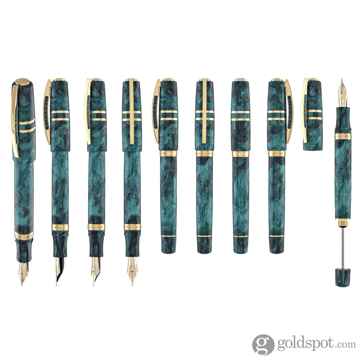 Visconti Homo Sapiens Fountain Pen in Dark Emerald