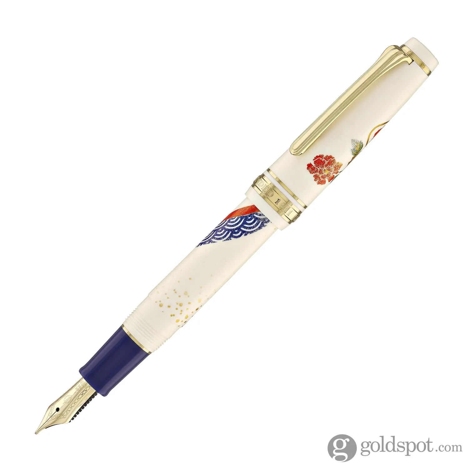 Sailor Professional Gear Slim 'Kimono' Fountain Pen in Happiness with Gold IP - 14K Gold