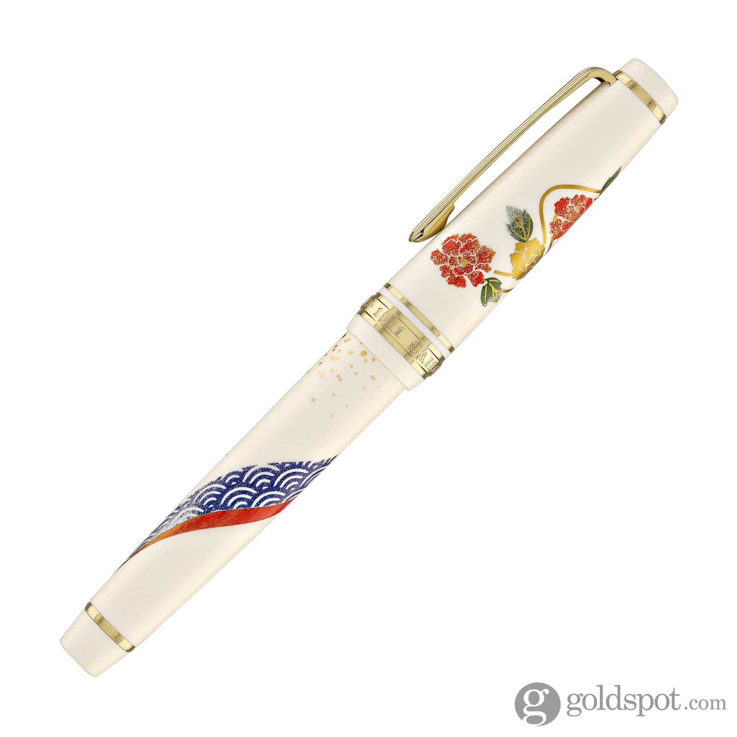 Sailor Professional Gear Slim 'Kimono' Fountain Pen in Happiness with Gold IP - 14K Gold