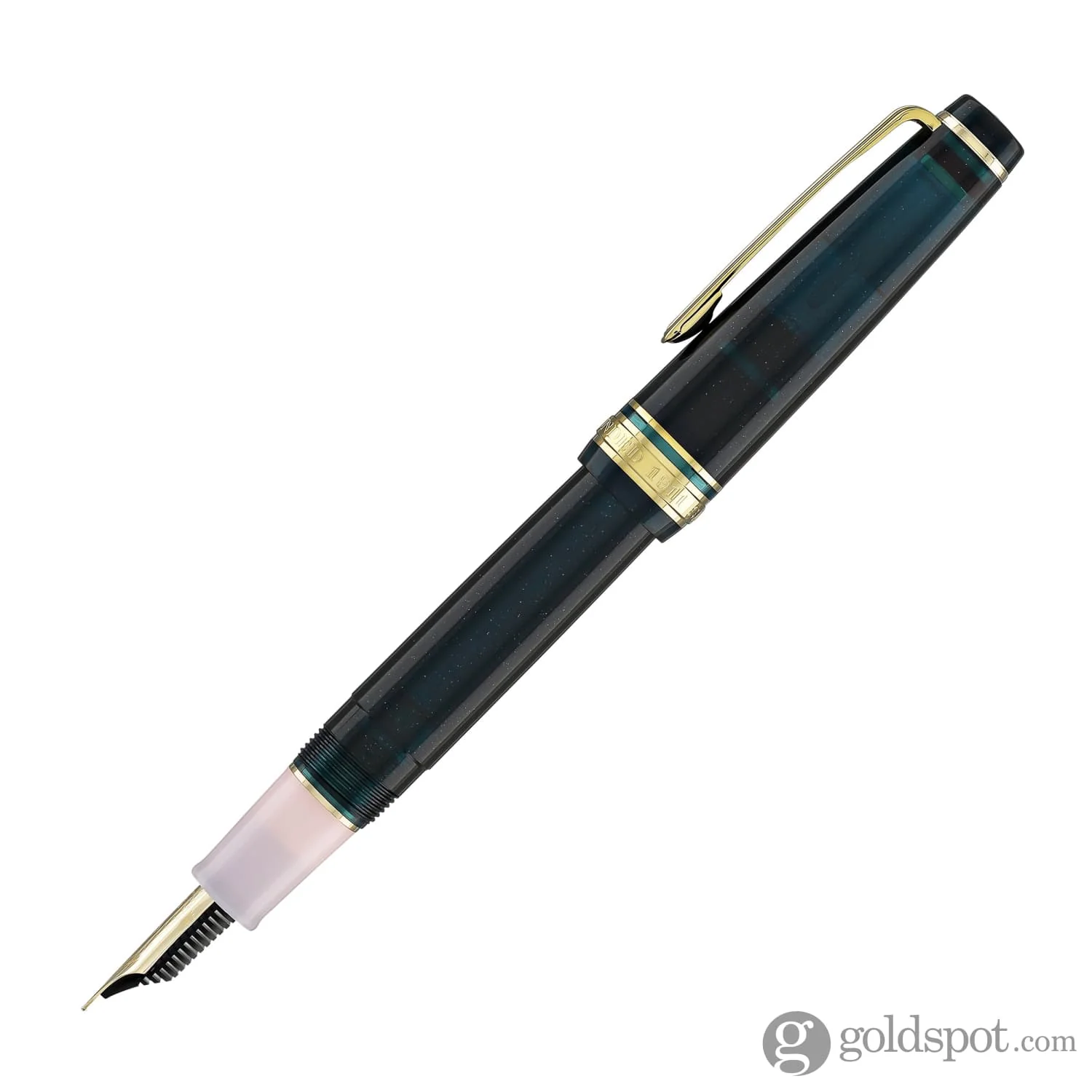 Sailor Pro Gear Slim Shikiori Sansui Fountain Pen in Summer - "Komakusa" with Gold Trim - Medium Fine Point