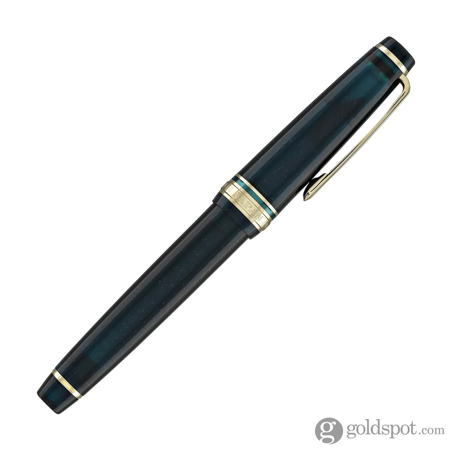Sailor Pro Gear Slim Shikiori Sansui Fountain Pen in Summer - "Komakusa" with Gold Trim - Medium Fine Point