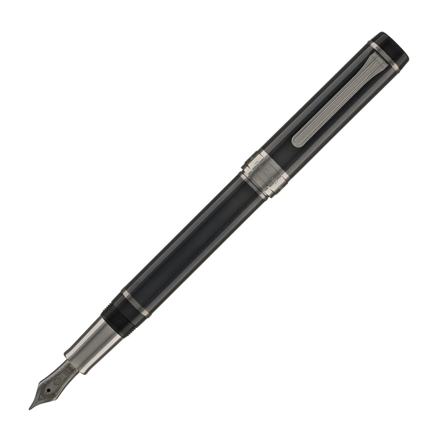 5757-sailor-cylint-fountain-pen-in-black-stainless-steel-21kt-gold-nib-1.webp Sailor Cylint Fountain Pen in Black Stainless Steel - 21kt Gold Nib