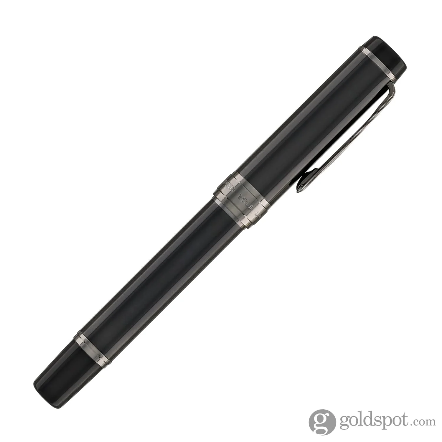 Sailor Cylint Fountain Pen in Black Stainless Steel - 21kt Gold Nib