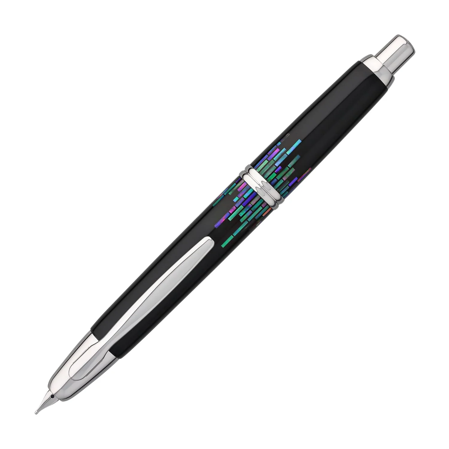 5770-pilot-vanishing-point-fountain-pen-in-raden-stripe-18k-gold-medium-point-1.webp Pilot Vanishing Point Fountain Pen in Raden Stripe - 18K Gold Medium Point