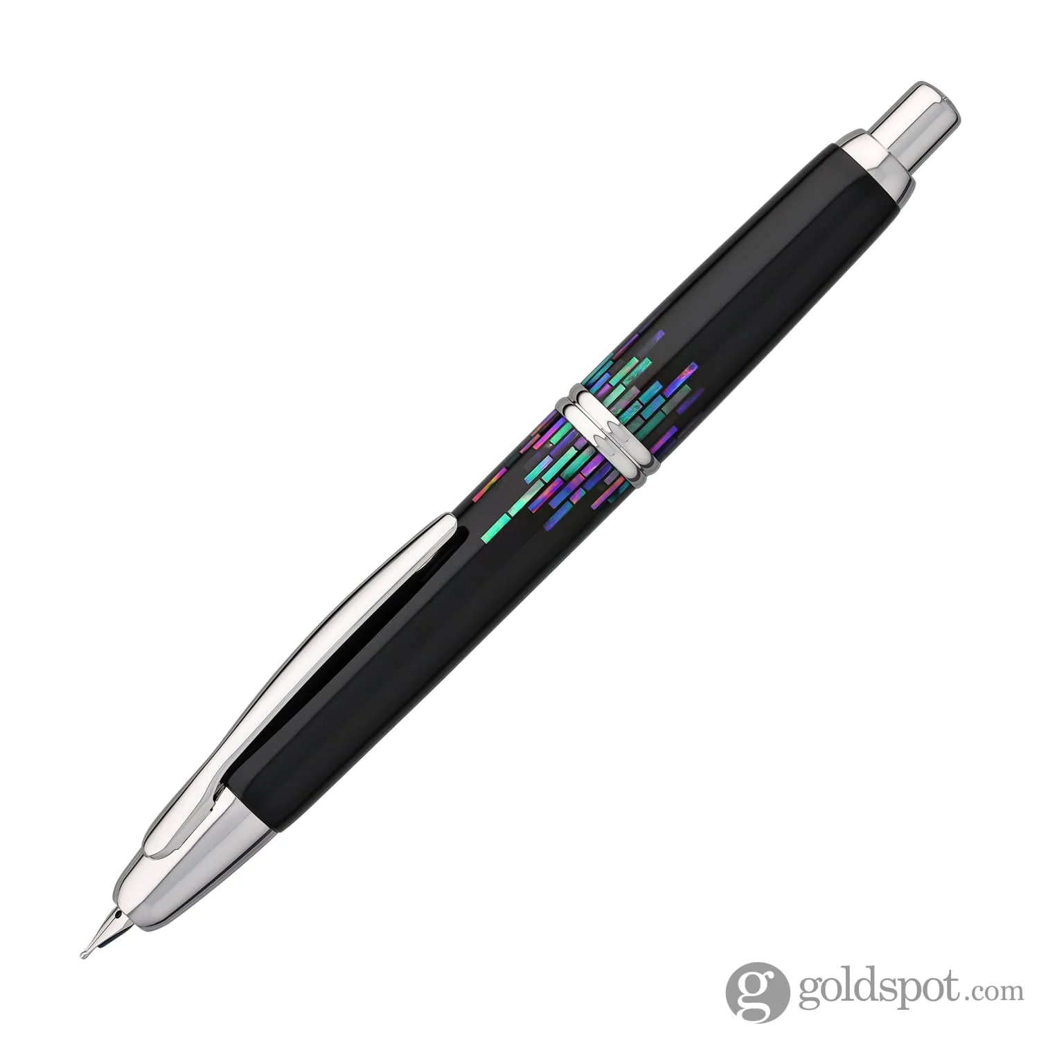 5770-pilot-vanishing-point-fountain-pen-in-raden-stripe-18k-gold-medium-point-2.webp Pilot Vanishing Point Fountain Pen in Raden Stripe - 18K Gold Medium Point