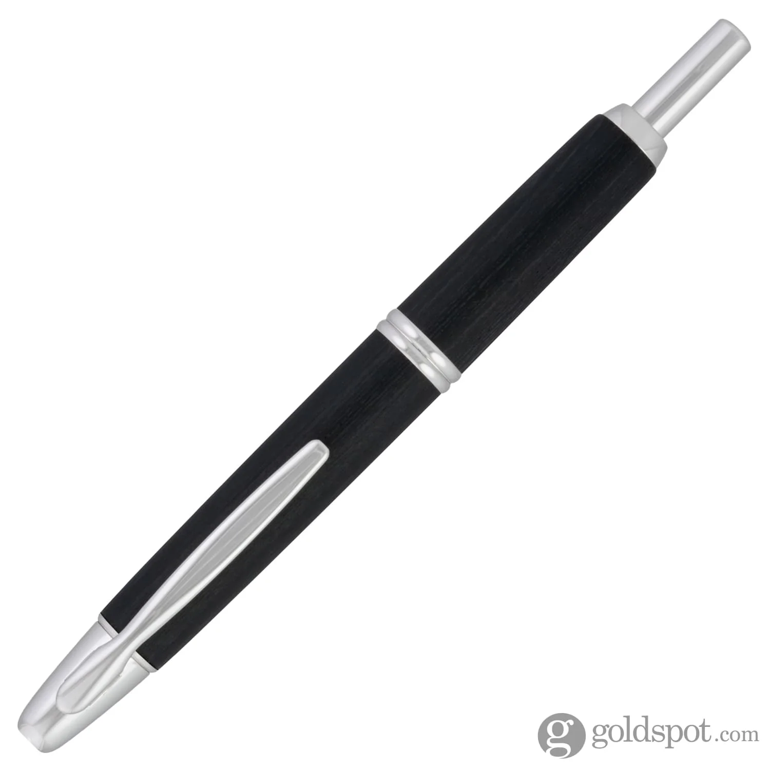 Pilot Vanishing Point Fountain Pen in Birchwood Black - 18K Gold