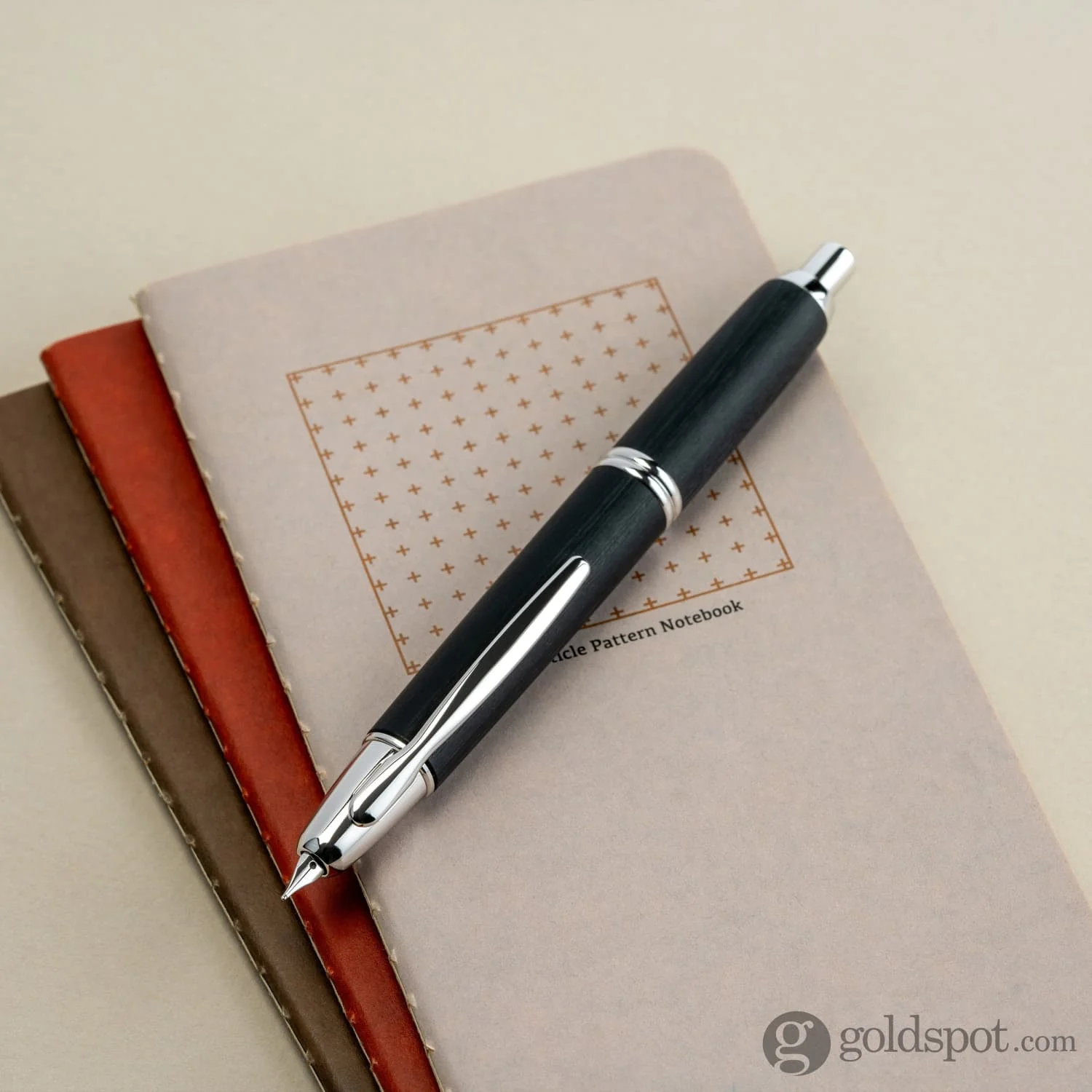 Pilot Vanishing Point Fountain Pen in Birchwood Black - 18K Gold
