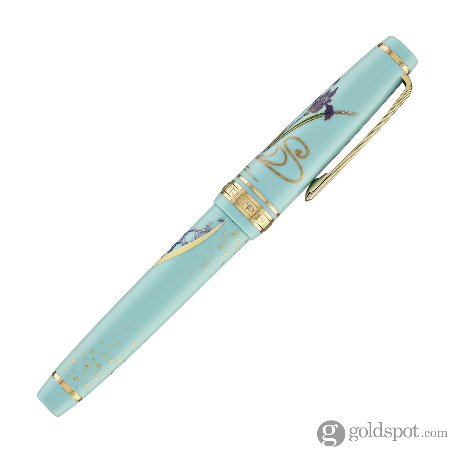 5787-sailor-professional-gear-slim-kimono-fountain-pen-in-protective-charm-with-gold-ip-14k-gold-8.webp Sailor Professional Gear Slim 'Kimono' Fountain Pen in Protective Charm with Gold IP - 14K Gold
