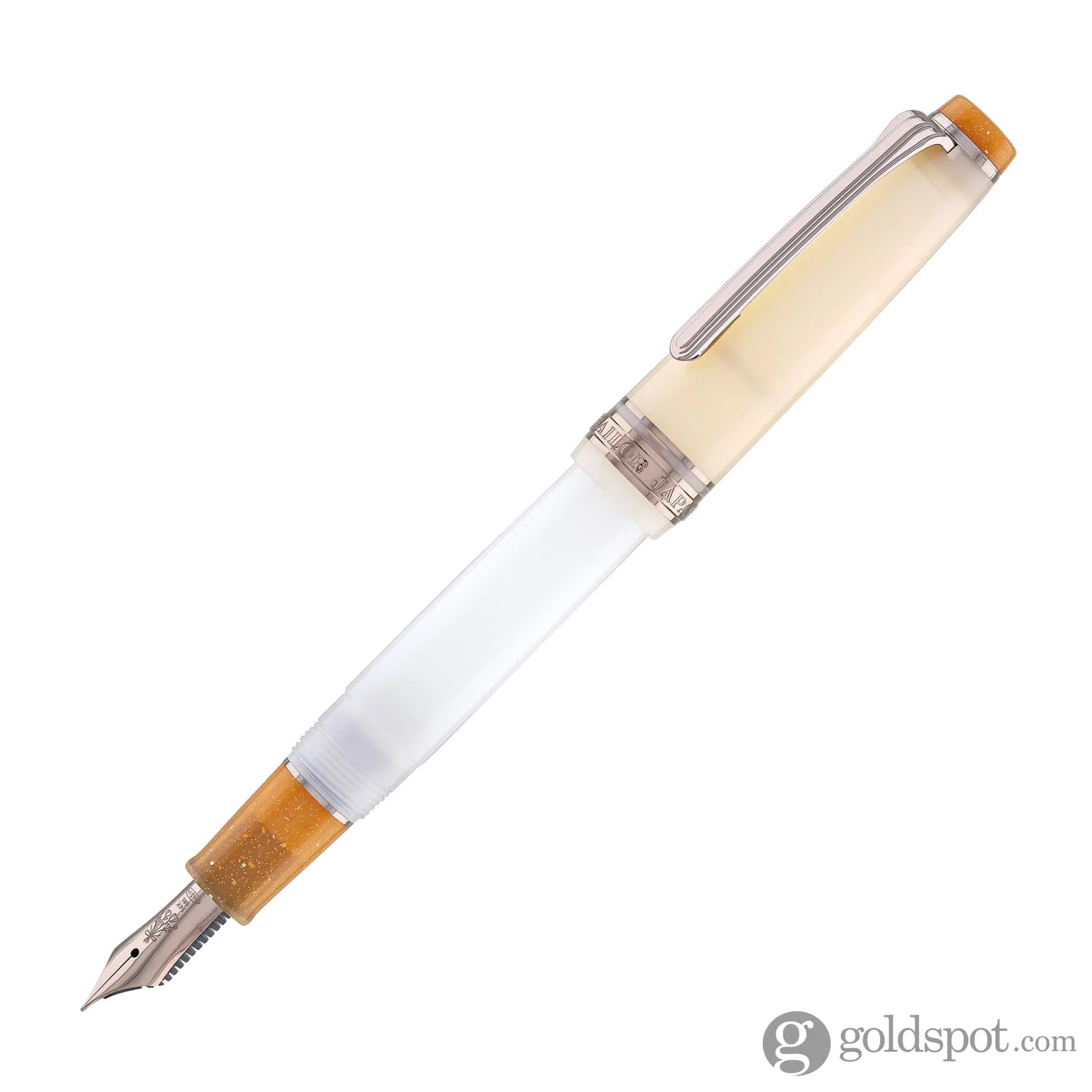 5795-sailor-professional-gear-slim-dried-flower-fountain-pen-in-mimosa-14k-gold-3.webp Sailor Professional Gear Slim Dried Flower Fountain Pen in Mimosa - 14k Gold
