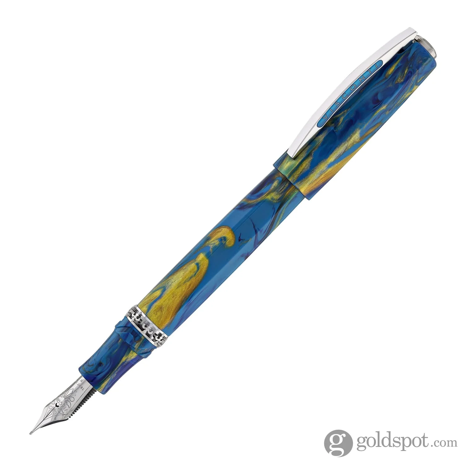 Visconti Medici Palazzo Fountain Pen in Vecchio with Palladium Trim