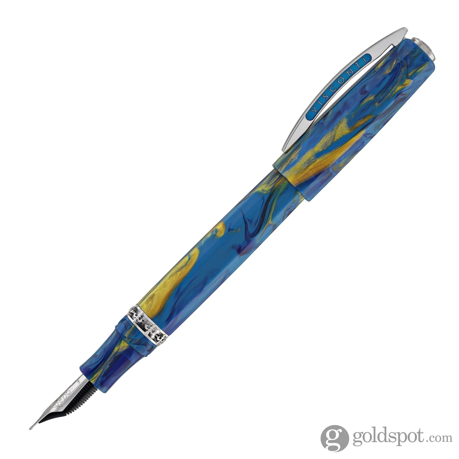 Visconti Medici Palazzo Fountain Pen in Vecchio with Palladium Trim
